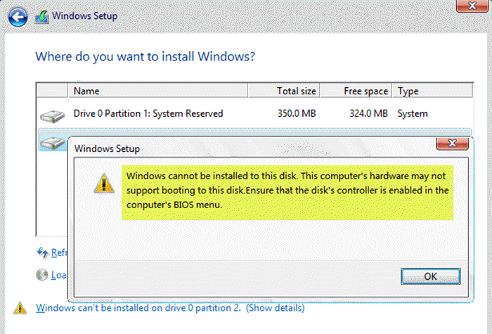 Windows cannot be installed to this disk-4